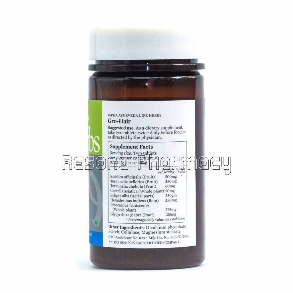 Gro Hair Tablet Supplement For Healthy Strong Hair