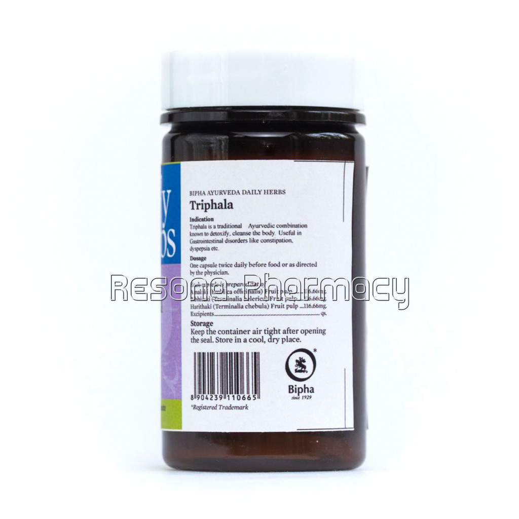 Triphala  Pure Triphala Standarised Extract Veg Capsule For Gastro Intestinal Health , Constipation , Ibs,Gastric Issues