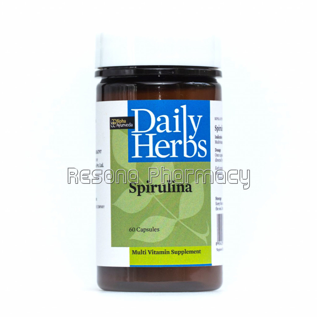 Sprirulina Organic Veg Capsule .66 % Protein Rich Super Health Food, Low Carbs, Vitamin and Mineral Rich Supplement .High Antioxidant Vegan Health Food