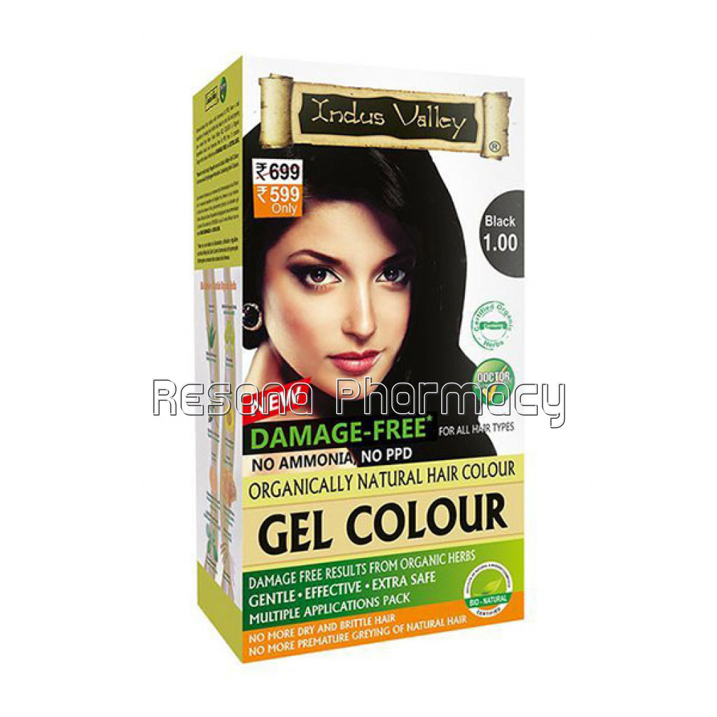 Damage Free NaNaturalHair Color   6 Shades   (Net Quantity: 200 Ml Plus 20 G) Black