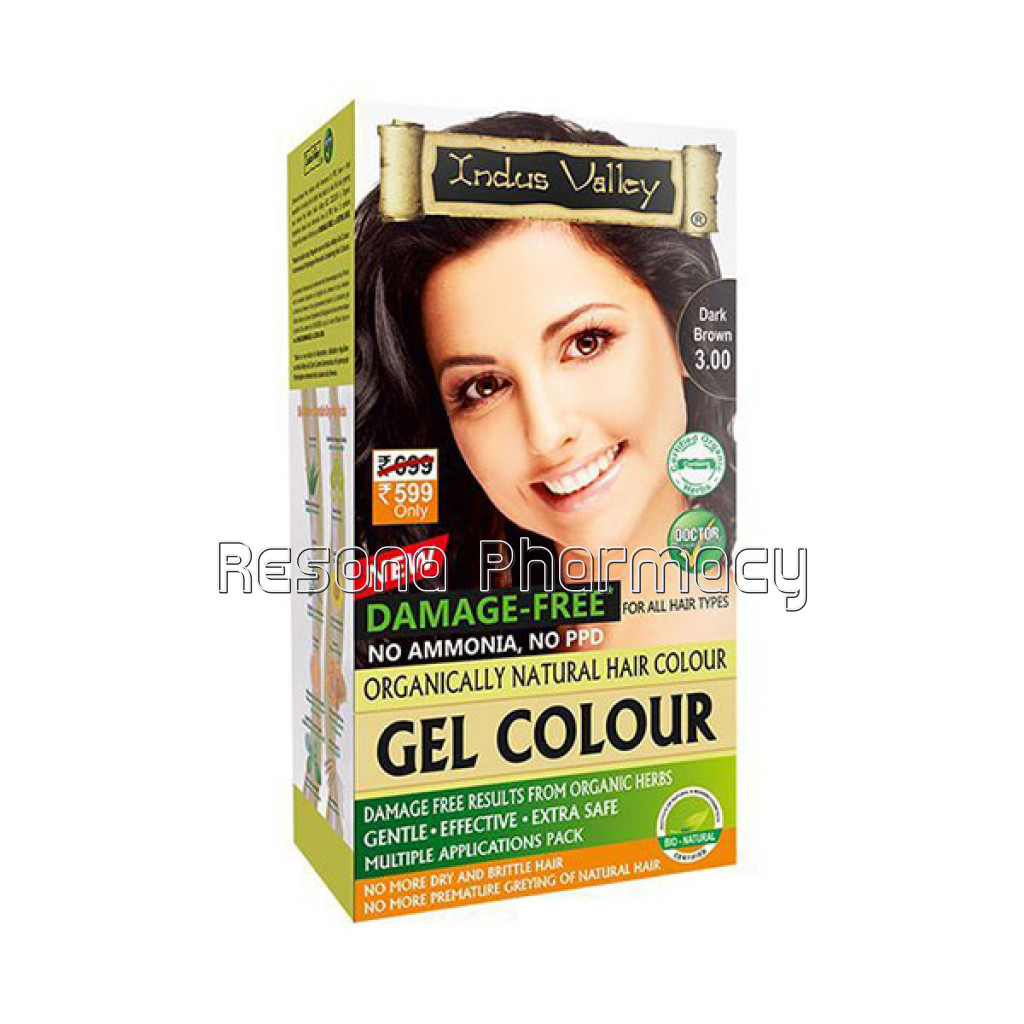 Damage Free NaNaturalHair Color   6 Shades   (Net Quantity: 200 Ml Plus 20 G) Dark Brown