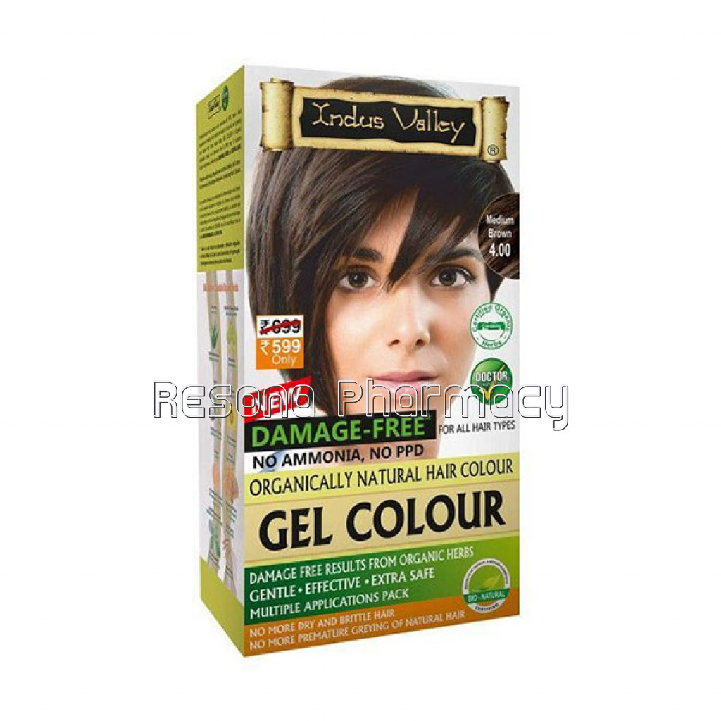 Damage Free NaNaturalHair Color   6 Shades   (Net Quantity: 200 Ml Plus 20 G) Medium Brown