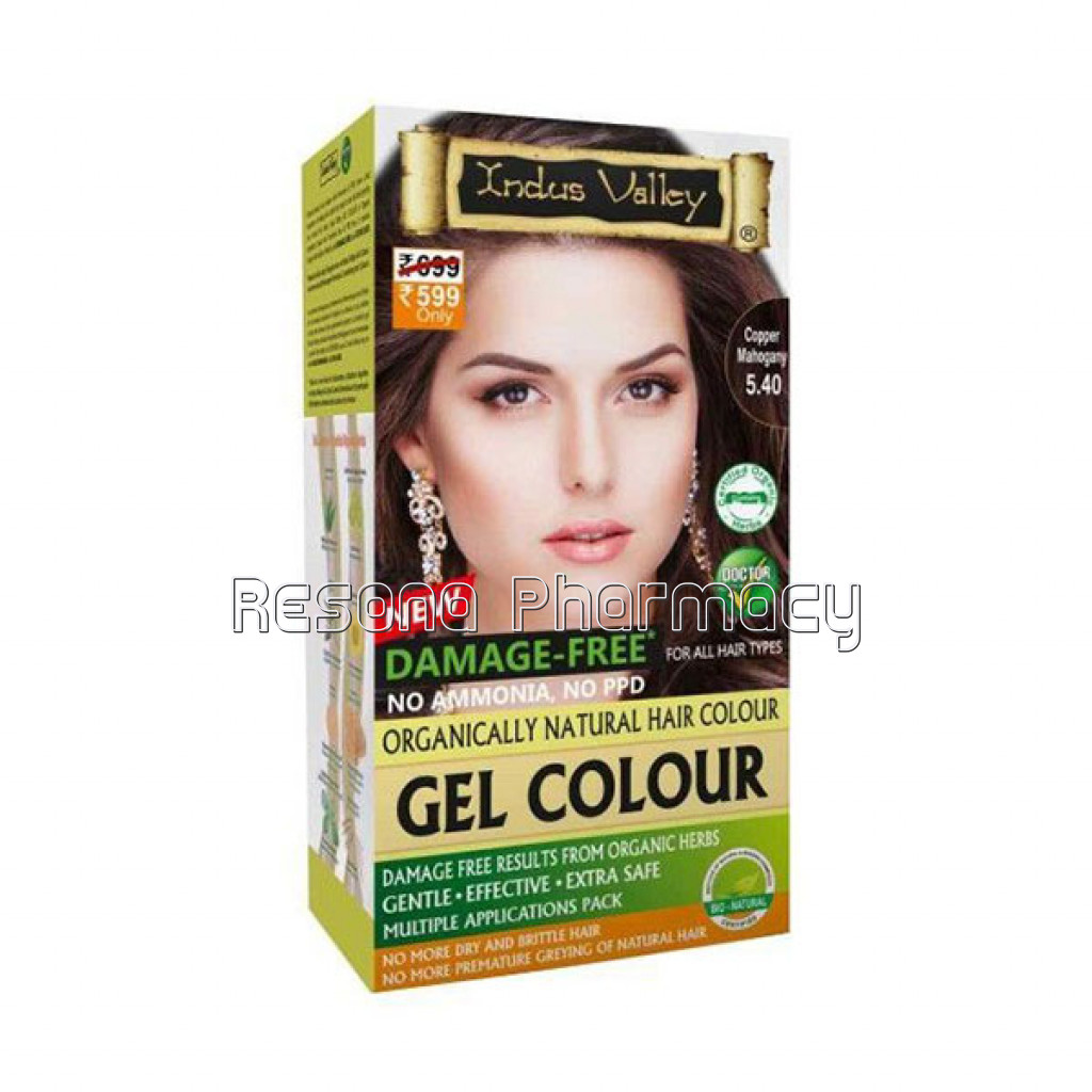 Damage Free NaNaturalHair Color   6 Shades   (Net Quantity: 200 Ml Plus 20 G) Copper Mahogany