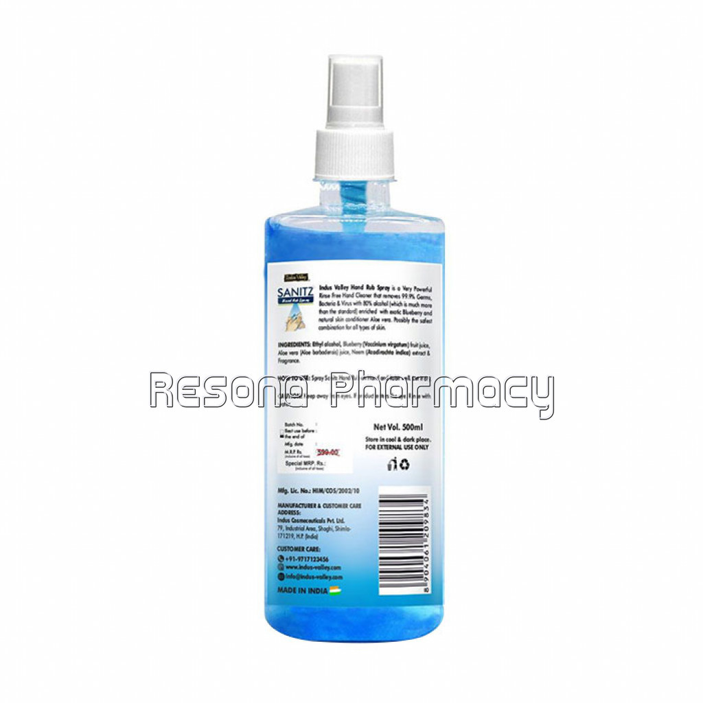 Indus Valley Hand Rub Spray   (Net Quantity: 500 Ml)
