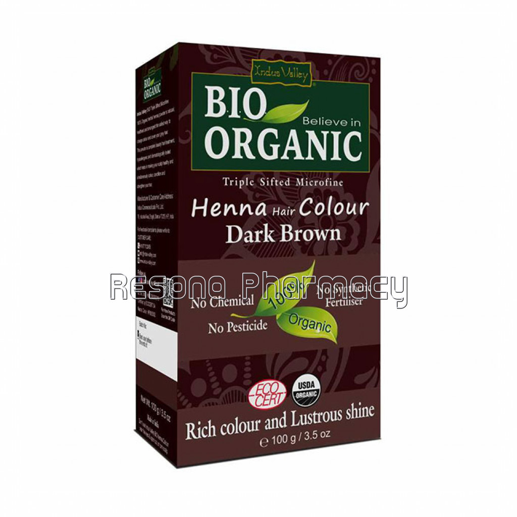 Dark Brown Henna Hair Color   (Net Quantity: 100G)