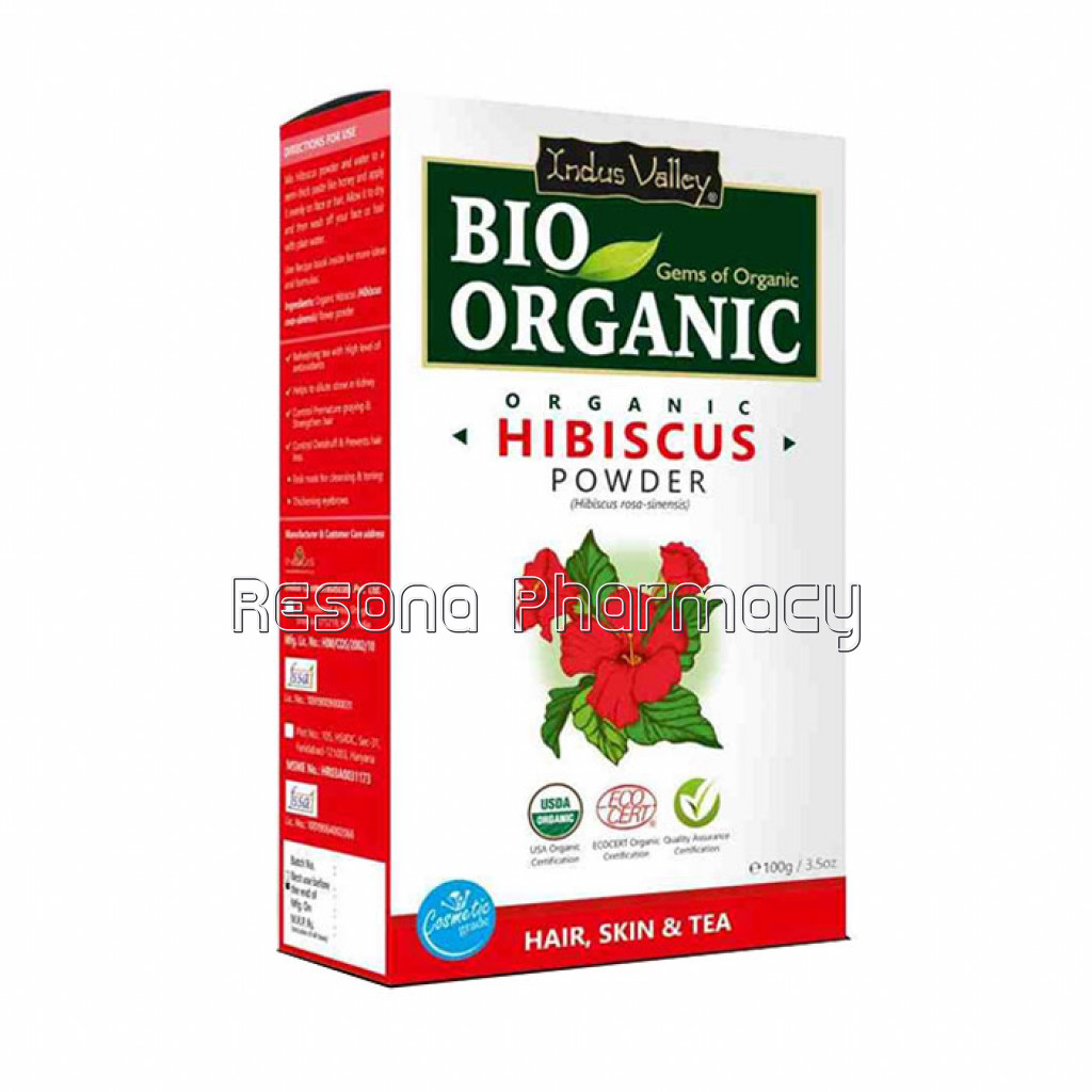 Organic Hibiscus Flower Powder   (Net Quantity: 100 G)
