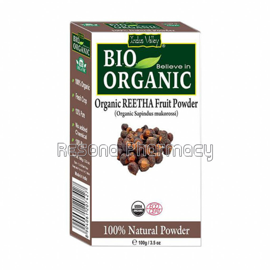 Organic Reetha Fruit Powder   (Net Quantity: 100 G)