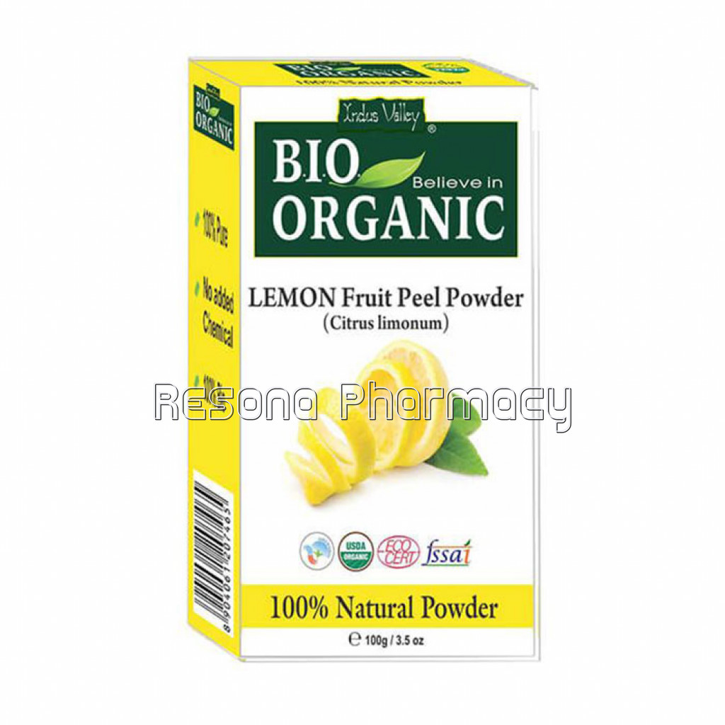 Organic Lemon Fruit Peel Powder   (Net Quantity: 100 G)