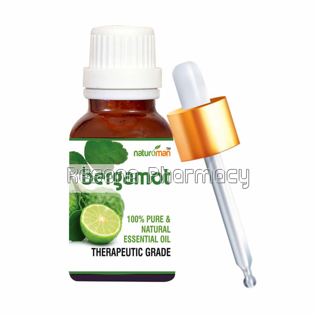 Naturoman Bergamot NaNaturalEssential Oil Therapeutic Grade 10Ml