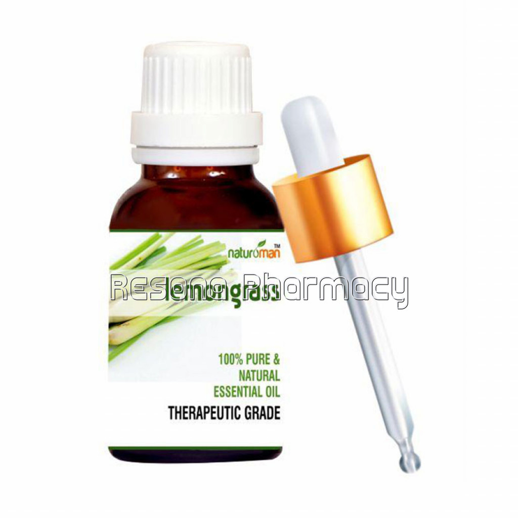 Naturoman Lemongrass NaNaturalEssential Oil Therapeutic Grade 15Ml