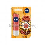 Nivea Peach Shine Caring Lip Balm 4.80 Gm