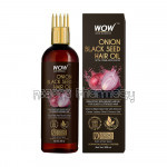 Onion Black Seed Hair Oil   With Comb Applicator   Controls Hair Fall   No Mineral Oil, Silicones, Cooking Oil and Synthetic Fragrance   200 Ml