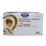 Q Ten (Co Enzyme Q10 Plus L Carintine Plusvitamin E) – 6 Tablet In A Strip