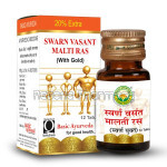 Basic Ayurveda Swarn Vasant Malti Ras (12 Tablets)