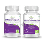 Organic Ksm   66 Ashwagandha   For Stress, Anxiety And Immunity Pack Of 2
