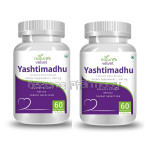 Yashtimadhu (Licorice)   Supports Digestive And Throat Health   500 Gms (60 Vegetarian Capsules) Pack Of 2