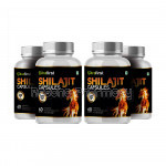Nutrafirst Shilajit Extract 500Mg For Vigour, Stamina And Power – 60 Capsules (Pack Of 4)