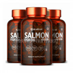 Nutrafirst Salmon Fish Oil, Omega 3 Fatty Acid 1000Mg – 60 Capsules (Pack Of 3)