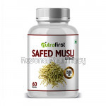 Nutrafirst Safed Musli Extract Capsules 100% NaNaturalAnd Organic – 60 Capsules