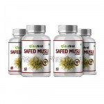 Nutrafirst Safed Musli Extract Capsules 100% NaNaturalAnd Organic – 60 Capsules (Pack Of 4)
