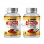 Nutrafirst Turmeric Curcumin Capsules 500Mg For Skin And Joint Pain – 60 Capsules (Pack Of 2)