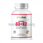 Nutrafirst Vitamin D3Plusk2 Capsules To Support Bone and Heart Health – 60 Capsules