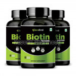 Nutrafirst Biotin Capsules For Hair, Skin And Nails 10000Mcg – 60 Capsules (Pack Of 3)
