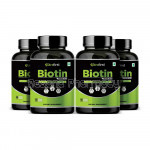 Nutrafirst Biotin Capsules For Hair, Skin And Nails 10000Mcg – 60 Capsules (Pack Of 4)