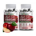 Nutrainix Apple Cider Vinegar Gummies(60 Veg Gummies)  Pack Of 2 With Vitamin B9 and B12