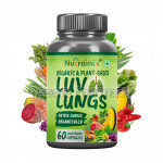 Nutrainix Plant Based Organic Luv Lungs, Supports Healthy Lungs And Protects From Smoke and Pollution – 60 Veg Capsules