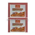 Khadi Pure Herbal Woody Sandal and Honey Soap With Sheabutter   125G (Set Of 2)