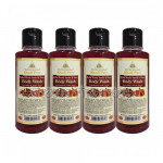 Khadi Pure Herbal Woody Sandal and Honey Body Wash   210Ml (Set Of 4)
