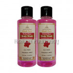 Khadi Pure Herbal Rose Body Wash Sls Paraben Free   210Ml (Set Of 2)