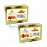 Khadi Pure Herbal Rose and Honey With Rose Petals Soap With Sheabutter   125G (Set Of 2)