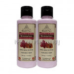Khadi Pure Herbal Rose and Honey Moisturizer With Sheabutter Sls Paraben Free   210Ml (Set Of 2)