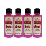 Khadi Pure Herbal Rose and Honey Body Wash Sls Paraben Free   210Ml (Set Of 4)