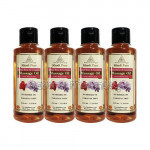 Khadi Pure Herbal Rose and Geranium Massage Oil Paraffin Mineral Oil Free   210Ml (Set Of 4)