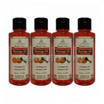 Khadi Pure Herbal Orange and Lemongrass Massage Oil Paraffin Mineral Oil Free   210Ml (Set Of 4)