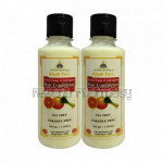 Khadi Pure Herbal Orange and Lemongrass Hair Conditioner Sls Paraben Free   210Ml (Set Of 2)
