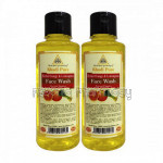 Khadi Pure Herbal Orange and Lemongrass Face Wash   210Ml (Set Of 2)