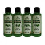 Khadi Pure Herbal Neem and Tulsi Face And Body Wash Sls Paraben Free   210Ml (Set Of 4)