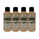Khadi Pure Herbal Jasmine and Mogra Body Wash Sls Paraben Free   210Ml (Set Of 4)
