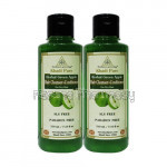 Khadi Pure Herbal Green Apple Hair Cleanser Plus Conditioner Sls Paraben Free   210Ml (Set Of 2)