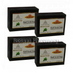 Khadi Pure Herbal Basil Scrub Soap   125G (Set Of 4)