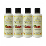 Khadi Pure Herbal Almond and Saffron Moisturizer With Sheabutter Sls Paraben Free   210Ml (Set Of 4)