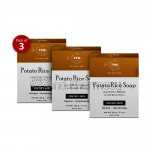 Potato Rice Soap   Handmade Soap For Face and Body ( Paraben/ Sulphate/ Dye/ Silicon Free) Pack Of 3