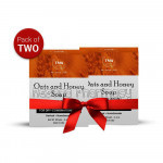 Oats and Honey Soap   Handmade Soap For Face and Body ( Paraben/ Sulphate/ Silicon Free) Pack Of 2